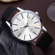 Simple Blank Face Quartz Wrist Watch